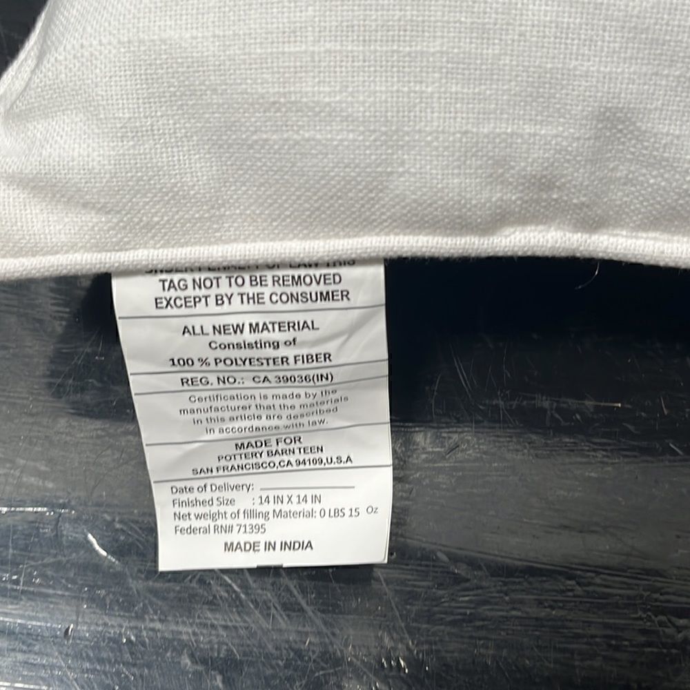 Pottery Barn new sample Embroidered RLK BUTTERFLY pillow - Picture 4 of 5